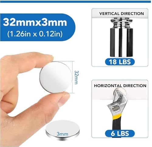 image for LOVIMAG Strong Neodymium Disc Magnets, Rare Earth Magnet with Double-S
