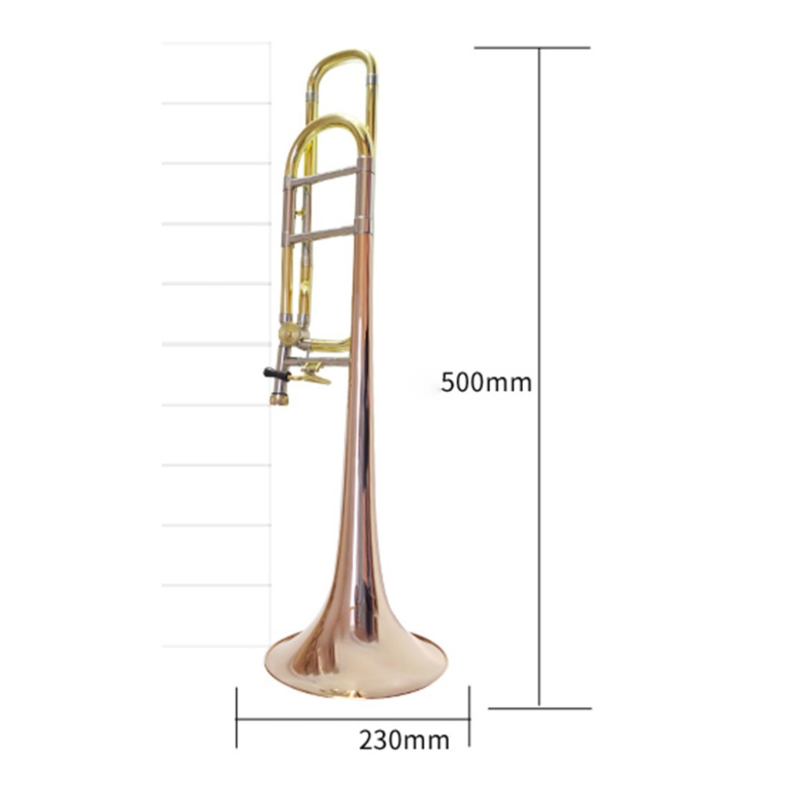 Puzon Instrument puzon tenorowy z brązu fosforowego B dur odpowiedni dla początkujących