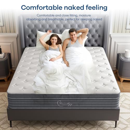 12 inch King Mattress, Mixed Memory Foam Box Mattress, Independent Bagged Spring, Sports Isolation, deep Sleep