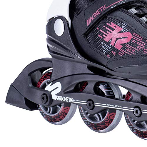 K2 Skate Women's Kinetic 80 Inline Skate, Black_Berry, 8.5 #TOP2