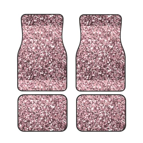 Alfombrillas de coche universales de neopreno rosa accesorios coche juego de 4