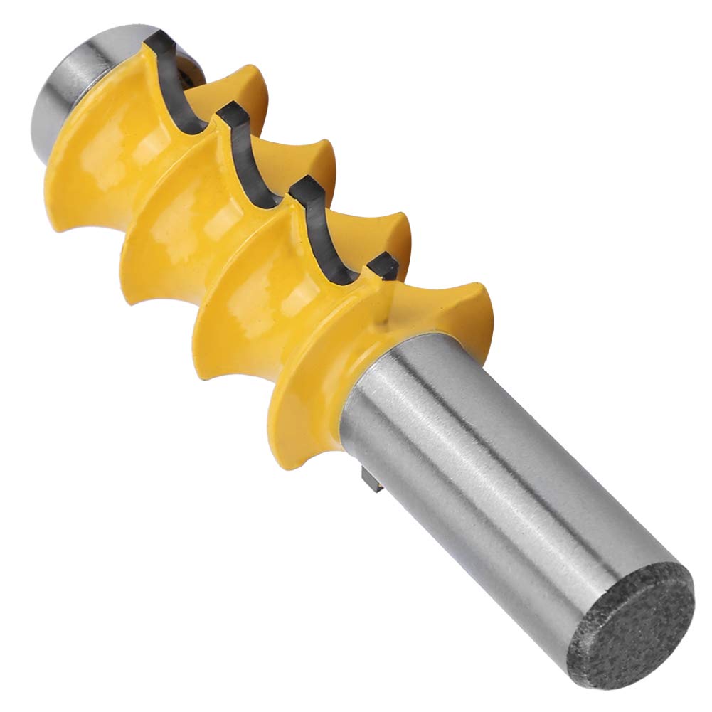 Broca Enrutadora de Moldura de Ajuste de Cuentas Triple de Radio de 1/2 , Broca para Muebles de Juego Arquitectónico de Vástago, Cara de Columna Redondeada para Herramientas de