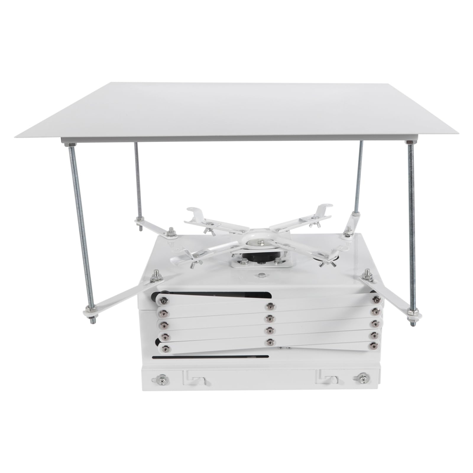 Supporto motorizzato per proiettore, 35 x 28 x 16 cm, portata fino a 10 kg, con telecomando per scuole, sale conferenze, studi ascensore da soffitto