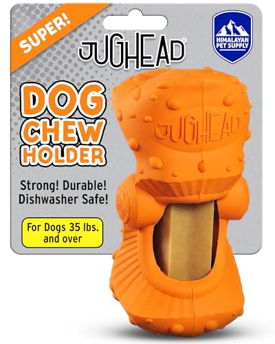 Himalayan Dog Chew Jughead Großer Hundekauhalter, Sichert Kauen für Hunde, Kauen intelligenter und länger, stimulieren Sie Ihren Hund, hält Yak Kauen, 1 Hundespielzeug
