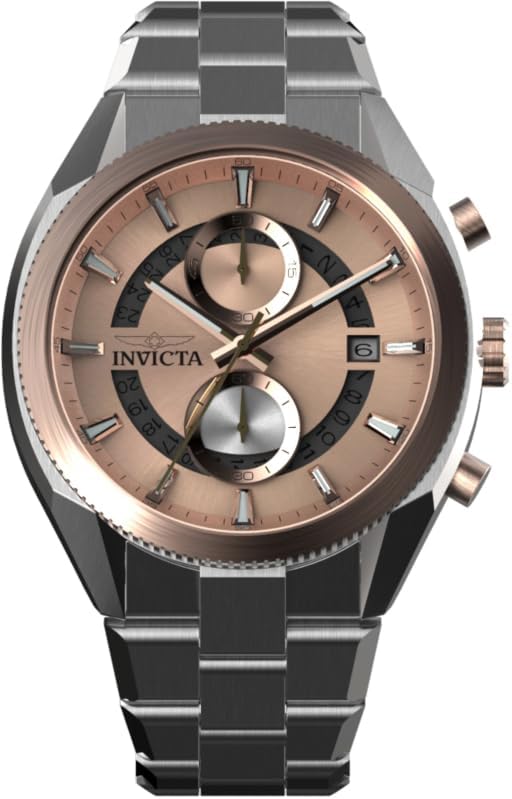 Invicta Speedway Men 45.00mm Stainless Steel Rose Gold + Steel Rose Gold dial VD51B Quartz