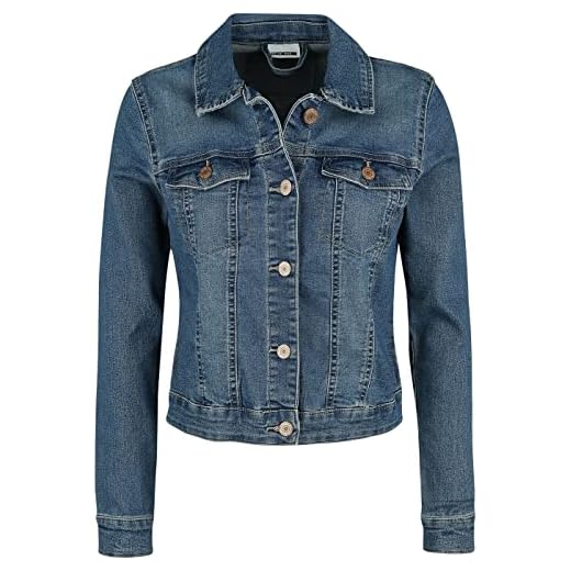 Noisy May Femme Nmdebra Denim Jacket Noos Blouson, Medium Bleu, L EU