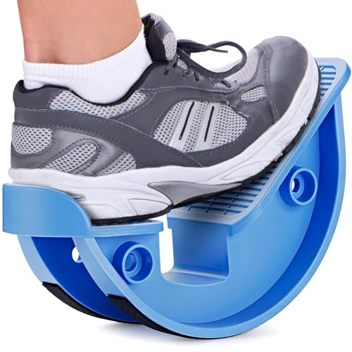 COZLOW Camilla de pantorrilla y balancín de pies (azul), estiramiento eficaz de los pies para fortalecer el tobillo y mejorar la flexibilidad, alivio del dolor para la fascitis plantar