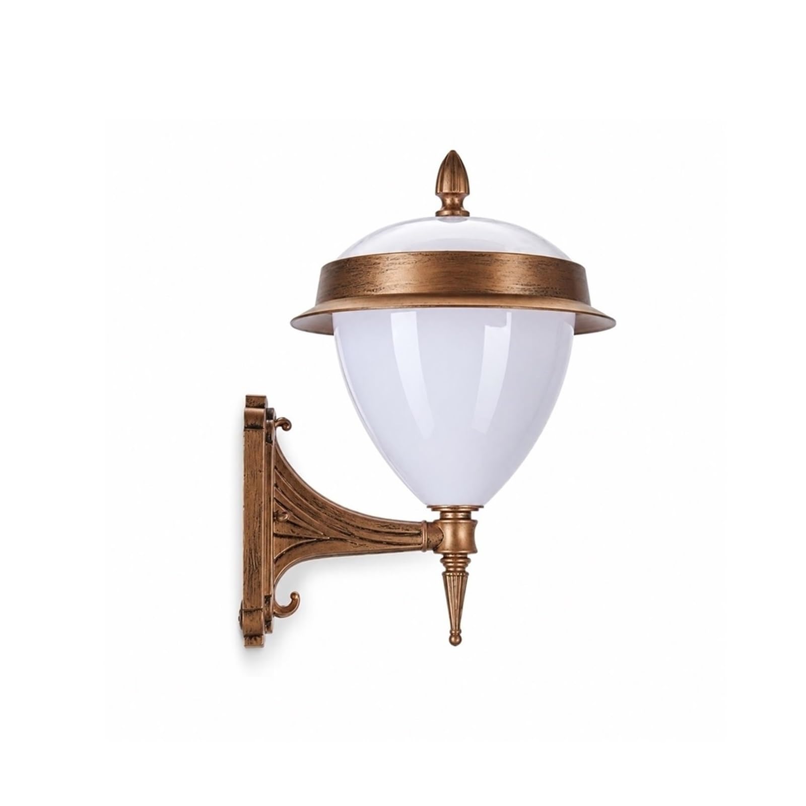 OZBMA Bronze LED Wall Lantern, Modern Style Outdoor Light, Waterproof Die-Cast Aluminum Exterior Sconce with PC Shade, Porch Lighting Fixtures for Foyer Staircase Garden Apartment Threshold
