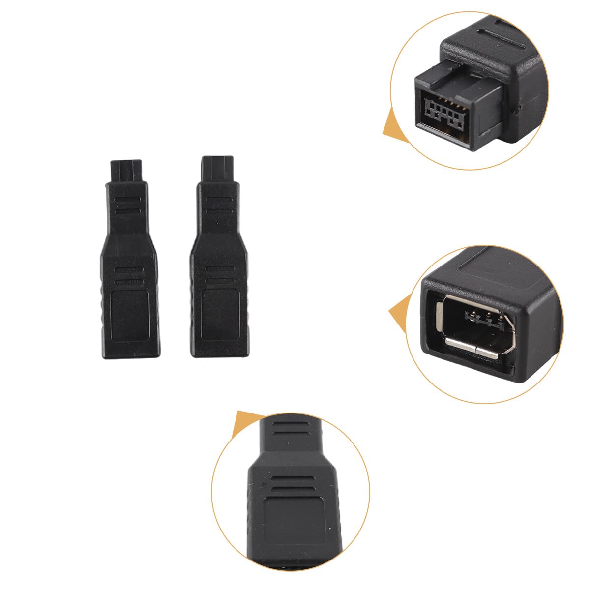 Adaptateur FireWire 400 Vers 800 9 Broches Femelle Vers 6 Broches Mâle FW 800 Mâle IEEE 1394 2 Pièces
