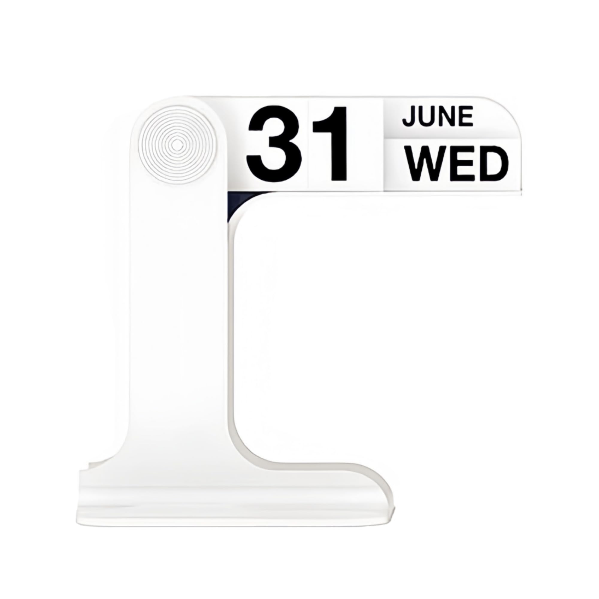 ZGantrix Flip Perpetual Calendar, Desk Calendar 2025-2026 For Daily Office Home Decor Desk Ornament Desk Accessories Home Office Decor Monthly Weekly Daily Desktop Perpetual Calendar (White)