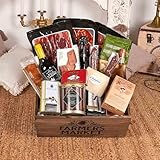 Cesta de Navidad Gourmet - Lote Gour 410-25 / con vinos, cava Juve Camps, ibéricos de bellota y cebo campo, foie gras, conservas premium, queso curado y dulces en cajón de nogal