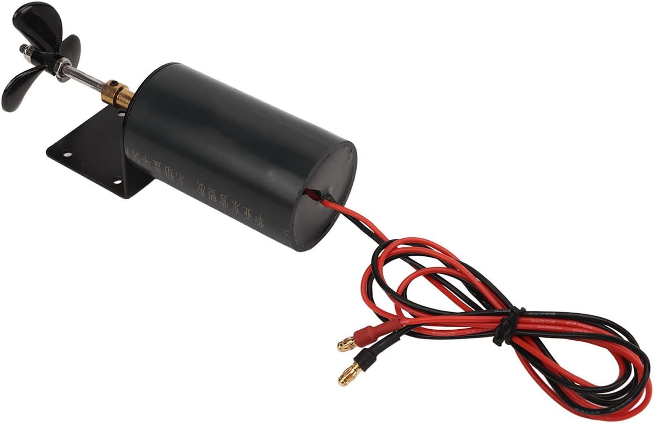 Alomejor RC Underwater Thruster, Powerful Thrust 545 50T Brush Motor Impact Performance for Remote Control Boat (CW)