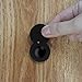 Peephole Cover for Home, Door Viewer Peep Hole Solid Brass Peephole Protector Peep Hole for Door with Self Adhesive Installation Tool Use for Hotel Dormitory Office (Black)