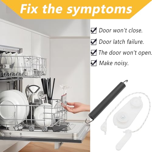 Image of 8194001 Dishwasher Door Balance Link Kit & 8270020 Dishwashers Door Balance Spring Kit,Fit for Whirl.pool Kitchen.Aid May.tag Dishwashers Replaces 8270021 8270022,WP8270020, AP6012319
