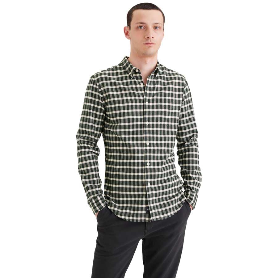 Stretch Oxford Slim Gömlek Tişört Erkek