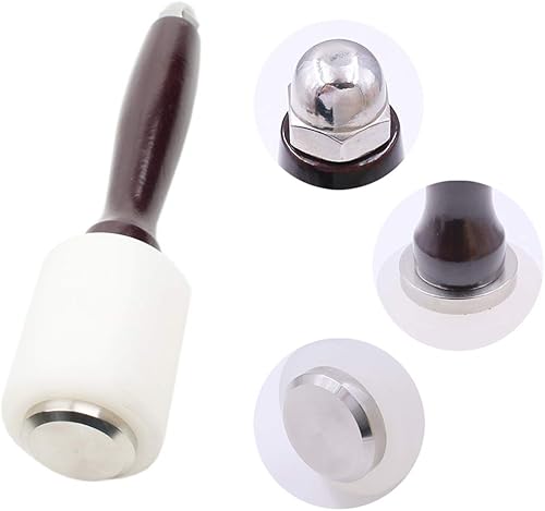 Miniatura 2 de Herramienta de estampado de cuero, 28 piezas, herramientas de fabricación de sillín de trabajo, herramientas de fabricación de sillín de cuero,