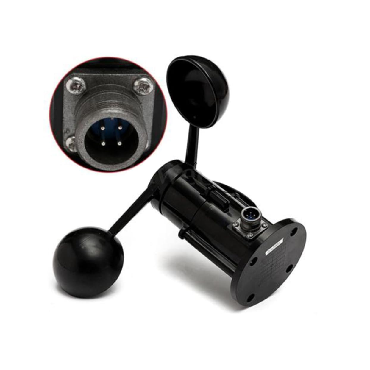 Anémomètre Capteur de Vent Rs485 à Trois Coupelles Noir Abs