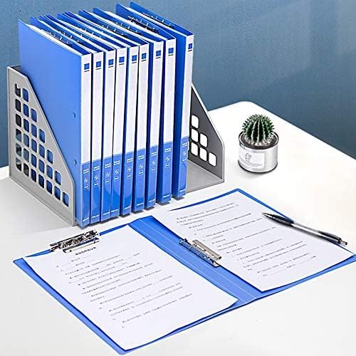 Miniatura 2 de Carpeta de archivos de documentos de dos clips para carpeta de papel A4, paquete de 6, organizador de escritorio, materiales plásticos de