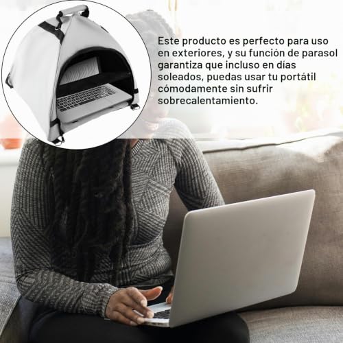 Parasol para portátil lasuroa accesorio impermeable contra reflejos 5