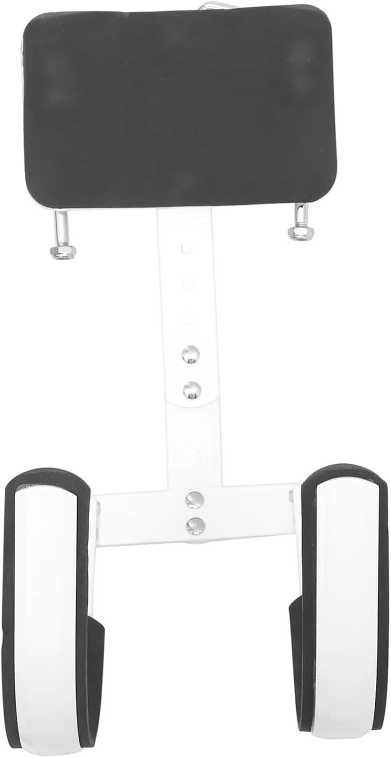 Abaodam Adjustable Snare Drum Carrier with Shoulder Strap Marching Band Snare Drum Holder and Back Frame Accessory in White for Convenient Percussion Instrument Transport