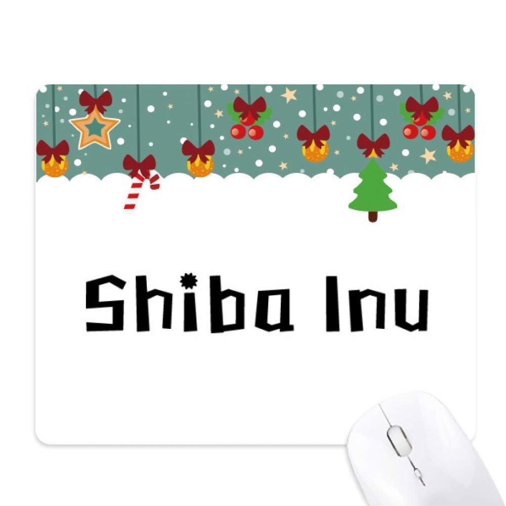 Alfombrilla de ratón Shiba Inu con diseño de Navidad para ordenador 5