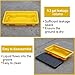 2 Pcs 2 Drum Spill Containment Pallet with Drain Outlet, 26”x14”x4.7” Leakproof Platform, 2000lbs Load Capacity Stackable Detachable Tray for Garage, Kitchen, Basement & Industrial Storage