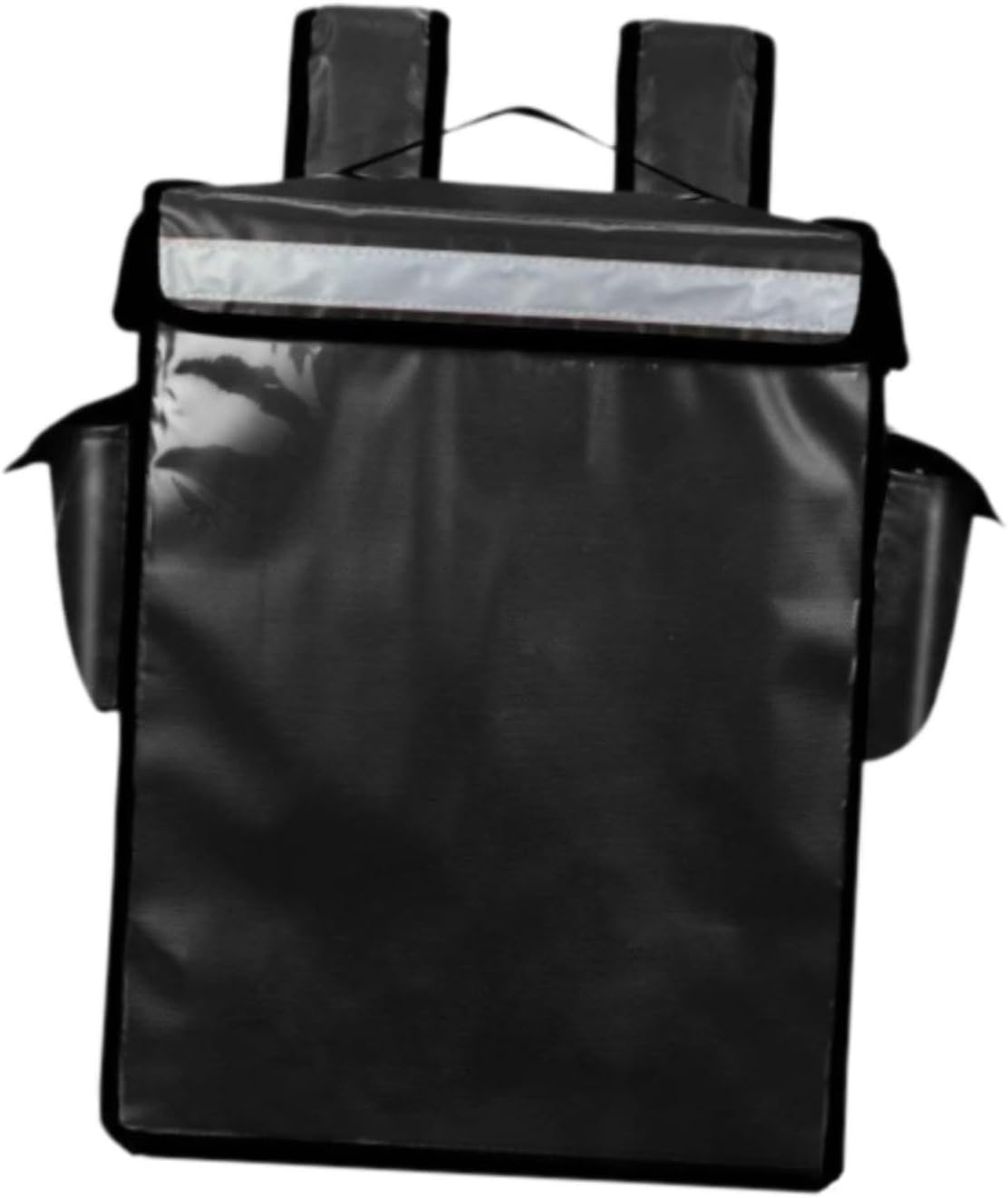 Insulated Delivery Backpack Thermal Food Bag Leakproof with Reflective Strip Catering Bag Insulation Bag for Picnic Delivery, Black