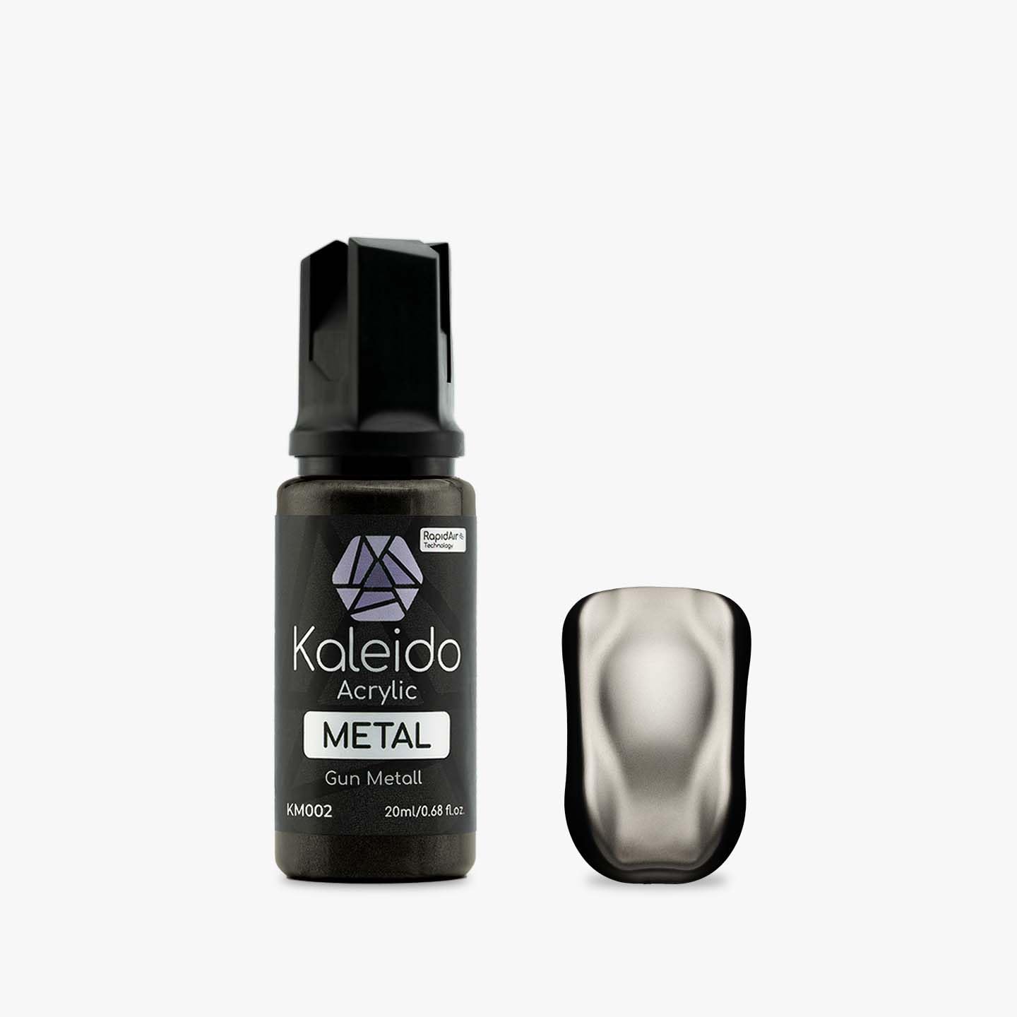 Gaahleri Kaleido Colorworks Metal for Airbrush Model Building Acrylic Paint KM002 Gun Metal
