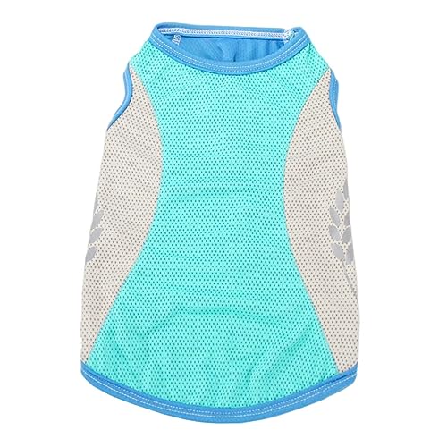 NOLITOY ペット冷却ベスト 子犬用ハーネス 快適な子犬のベスト 大型犬用の犬服 の衣装 犬の冷却バンダナ 小型犬用ドッグアクセサリー キャリア 夏の犬服 ポリエステル Green