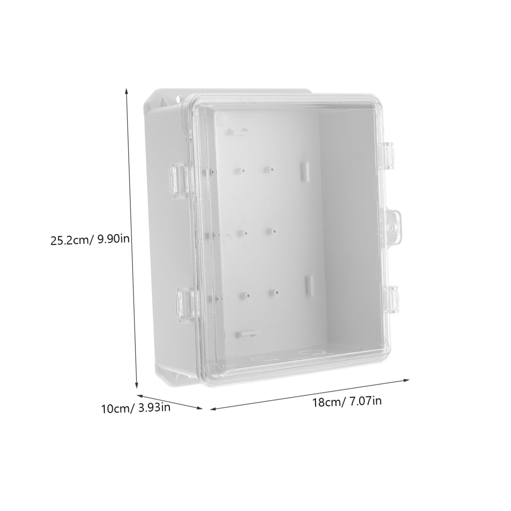 Scatola Installazione Facile e Pannello Trasparente Ip65 di Derivazione Stagna in Abs Bianco Manutenzione Semplice per Collegamenti Elettrici Esterni