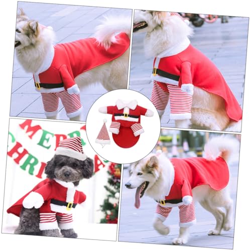 Disfraz de perro navideño COLLBATH talla 5XL rojo miniatura 4