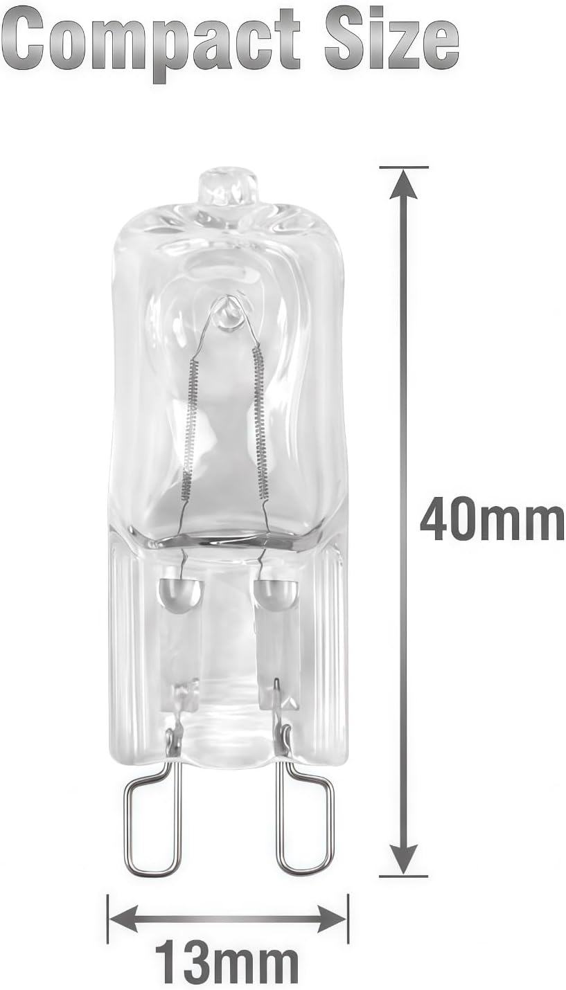 WPW10169757 W10169757 W10208564 G9 Oven Light Bulb 120V 25W, 4 Pack Halogen Microwave Light Bulb, Wall Oven Replacement Bulb