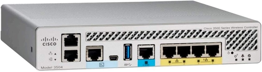 Cisco AIR-CT3504-K9 Wireless LAN Controller w/ Power Adapter (Renewed)