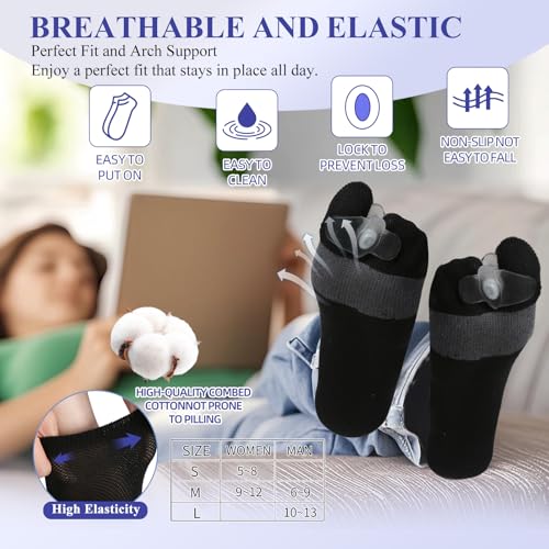 Image of Bunion Socks For Women & Men,Bunion Relief Socks,Big Toe Separator Socks,Toe Straightener Alignment, Hallux Valgus