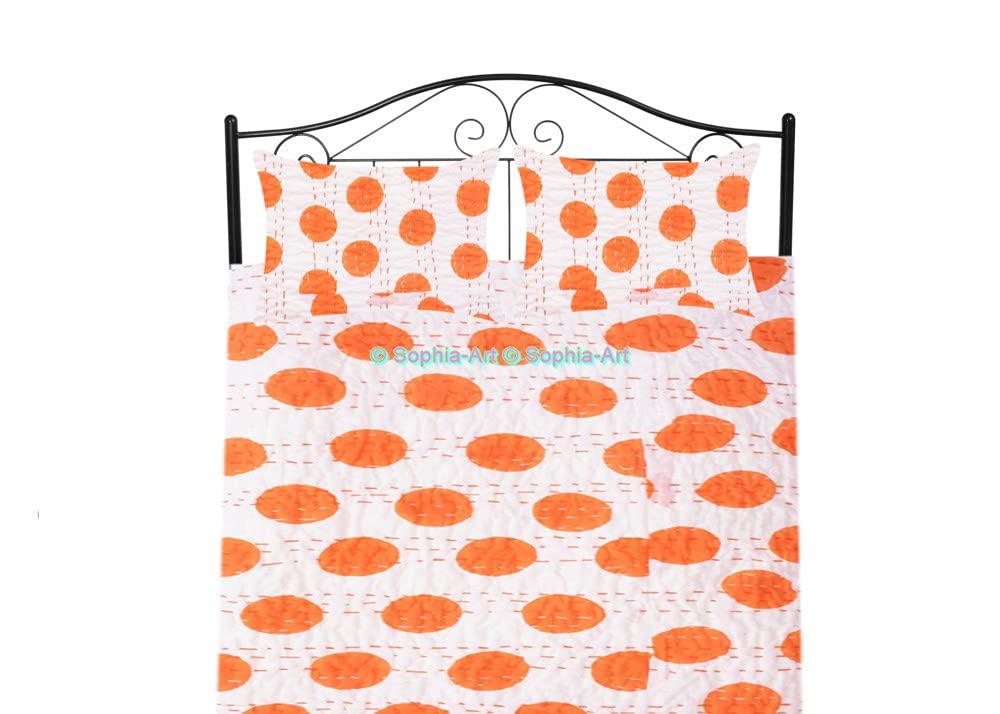 Sophia-Art - Trapunta Kantha Kantha Con Stampa Mukut, In Stile