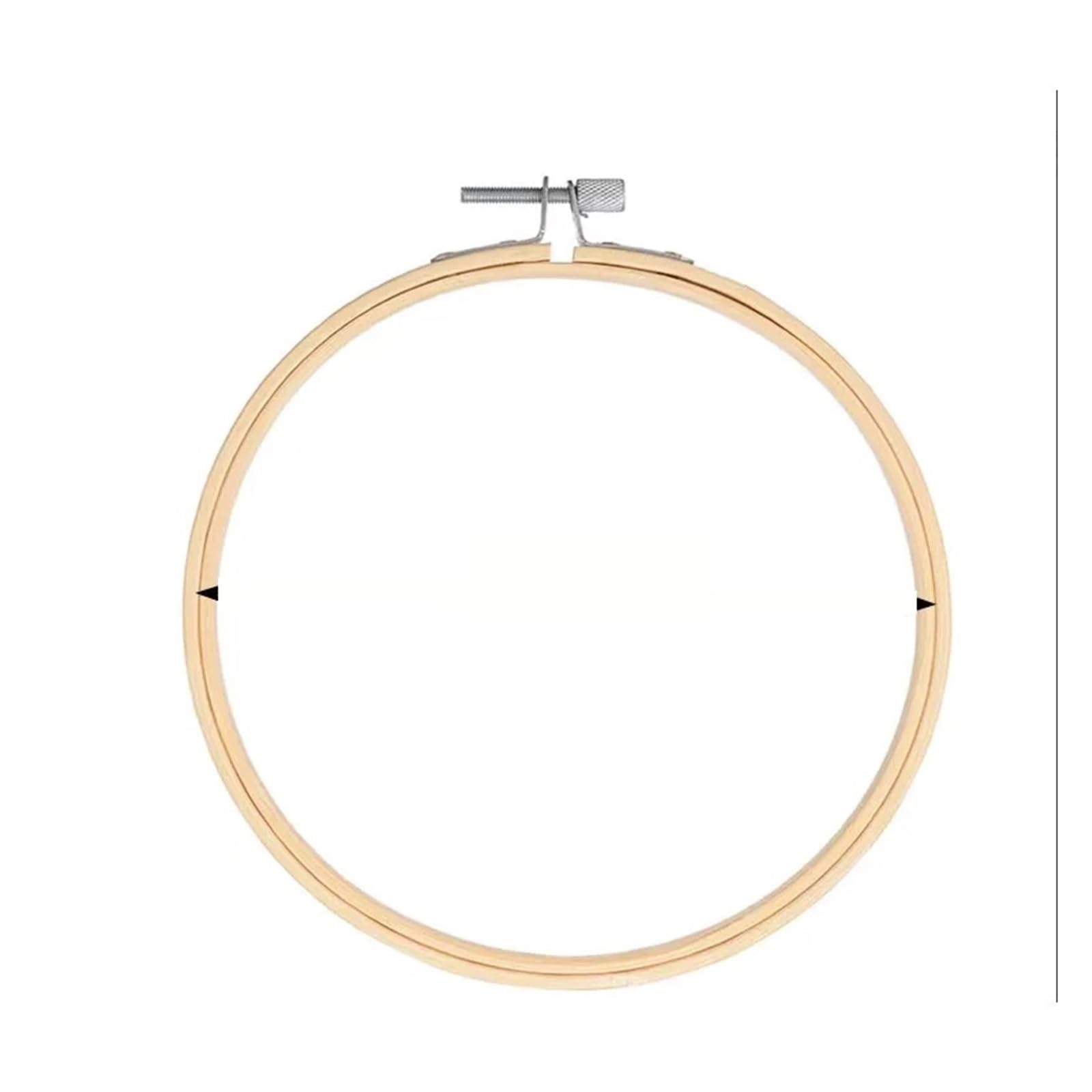 ENSDIEPLS Cross Stitch Hoop Ring, Mini Embroidery Hoop 8-36cm Bamboo Round Frame for Cross Stitch DIY Needlecraft(18cm)