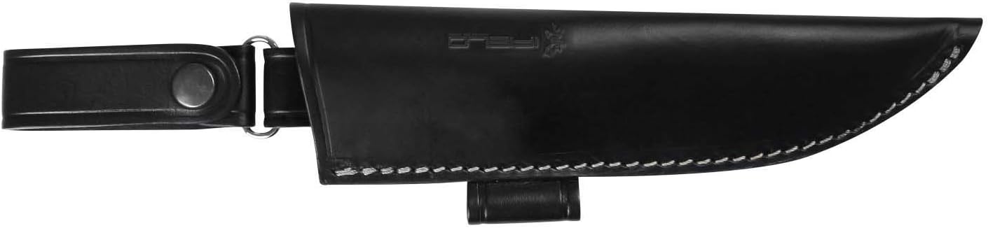 iFIELD Bushcraft Survival Knife Workout EL29121 – 4.52″ MOVA-58 Full-Tang Satin Blade, TRF Granite Handle, Multi-Position Leather Sheath, Outdoor Camping & Hunting Tool