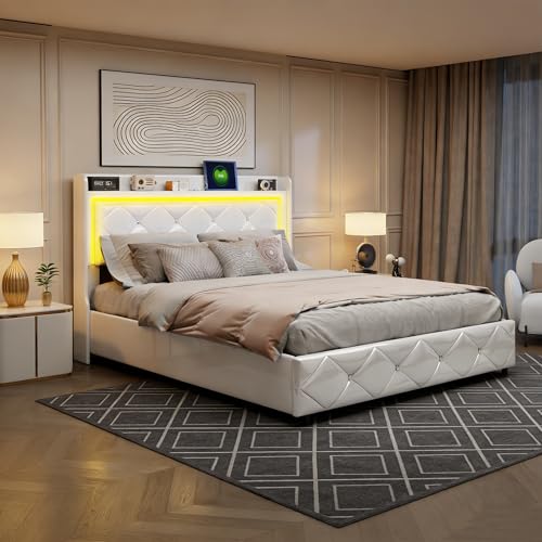 BRILVERDE Cama tapizada 160x200 cm Cama