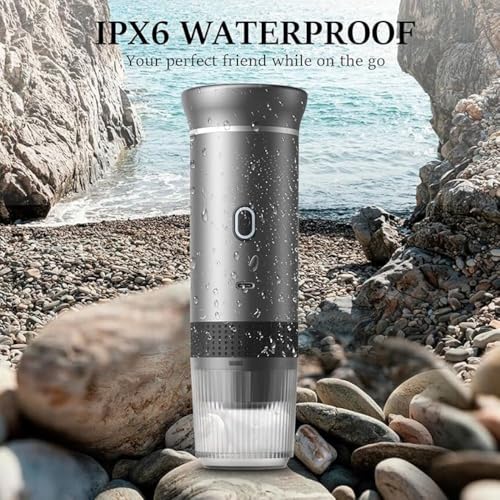 Image of VeeDee 2026 Portable Electric Espresso Machine with Display - Self-Heating Travel Coffee Maker - 2-in-1 Compatible with Ground Coffee & NS Capsules - Ideal for Car, Camping, RV, Hiking & Office