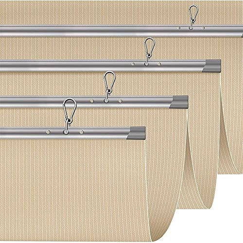 Auvent rétractable pergola avec kit complet de fixation robuste - 4