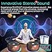 Sound Frequency Machine,Auto Tibetan Singing Bowl, Meditation Generator Instrument - Solfeggio Bath for Yoga, Mindfulness, Vibration System of Chakra Balancing, 5 Tones, 3 Timers