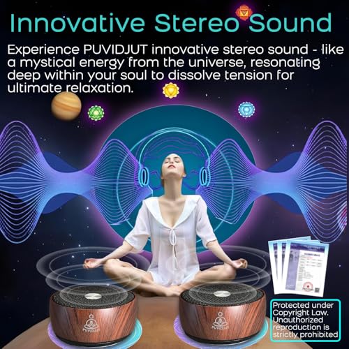 Image of Sound Frequency Machine,Auto Tibetan Singing Bowl, Meditation Generator Instrument - Solfeggio Bath for Yoga, Mindfulness, Vibration System of Chakra Balancing, 5 Tones, 3 Timers