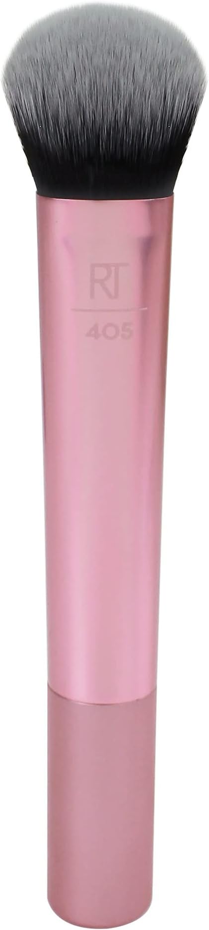 Instapop Cheek Makeup Brush For Application Of Loose Pigment Highlighter Or Blush, Specially Shaped To