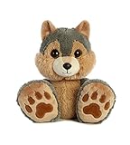 Aurora World Taddle Toes Toy Eclipse Wolf Plush