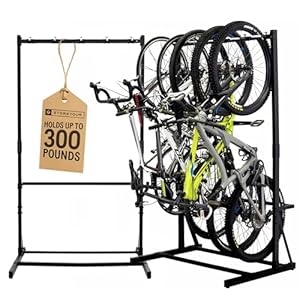 StoreYourBoard Freestanding Bike Rack for 5 Bikes – Heavy
