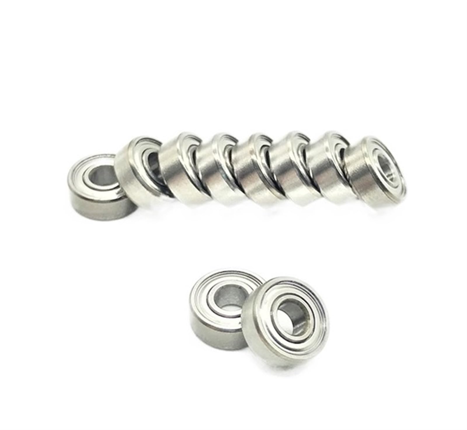 VSPPJYFG Bimetal Seal Shield Micro deep Groove Bearing 10pcs MR83ZZ 3X8X3mm Miniature Ball Bearing Radial Shaft