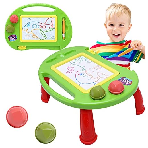 Magnetic Drawing Board,Toys for 1-2 Year Old Girls,Magna Erasable Doodle Board for Kids,A Colorful Etch Education Sketch Table Doodle Pad Toddler Toys for Girls Boys Age 2 3 4 5 Gifts