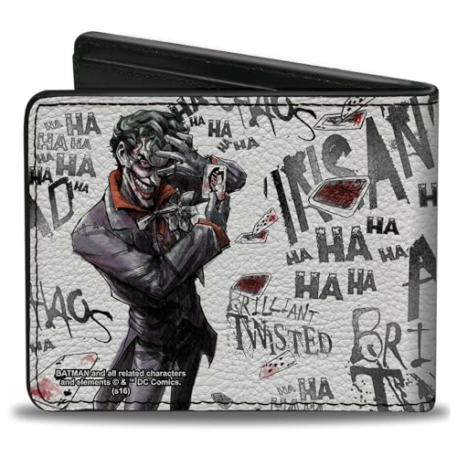 Buckle-Down Wallet Joker Brilliant-twisted-insane-mad Psycho Pose/cards Accessory2