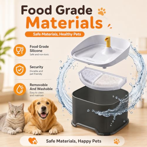 Image of Qpets Pet Water Fountain Automatic Circulating Dispenser 2L