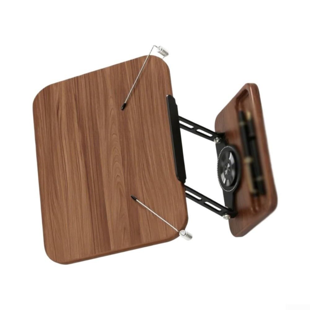 Verstellbarer Buchständer für holz Metall 34cm Rutschfest Verstellbarer(Black)
